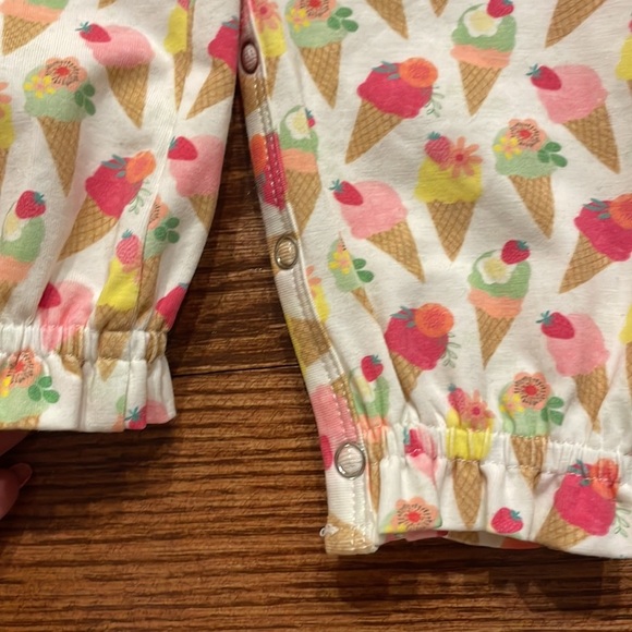 OLLIE JAY baby girl CAMILA ICE CREAM Romper summer tank size 3-6 months - Picture 8 of 9